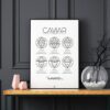 caviar poster, caviar explained, dark background