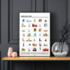 pixel art quiz poster, a quizz on TV shows, cartoons and movies, dark background