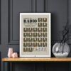 phonetic alphabet poster Morse Code Poster and nautical flags, dark background