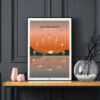 yoga poster - the 12 yoga poses poster of the sun salutation, dark background
