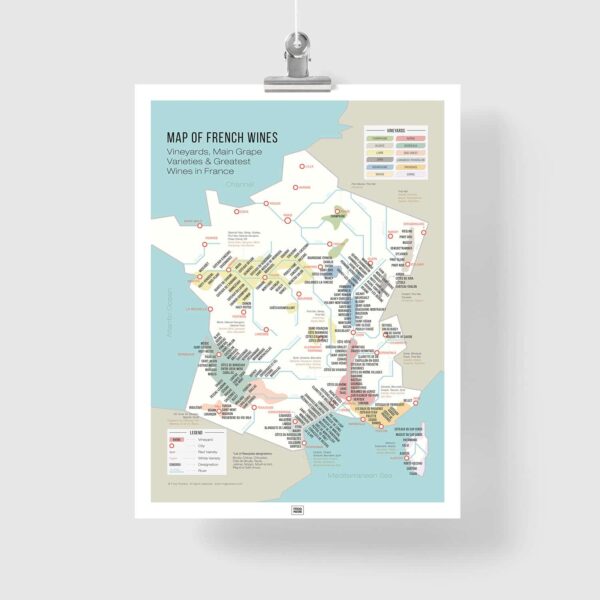 map of french wines, a France Map of Vineyards Wine Regions
