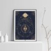 Gemini zodiac poster, Astrology Poster of zodiac sign poster, light background