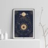 aquarius zodiac poster, Astrology Poster of zodiac sign poster, light background