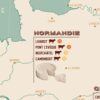 french cheese map poster, a french cheeses list by regions, zoom