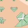 Origami cicada poster zoom