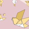 Origami bird poster zoom