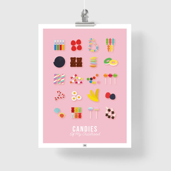 candy poster, sweets poster