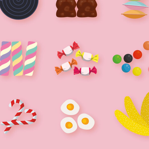 candy poster, sweets poster, zoom
