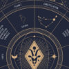 Capricorn zodiac poster, Astrology Poster of zodiac sign poster, zoom