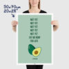 Funny Avocado Poster size 50x70cm, 20x28"