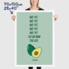 Funny Avocado Poster size 70x100cm, 28x40"