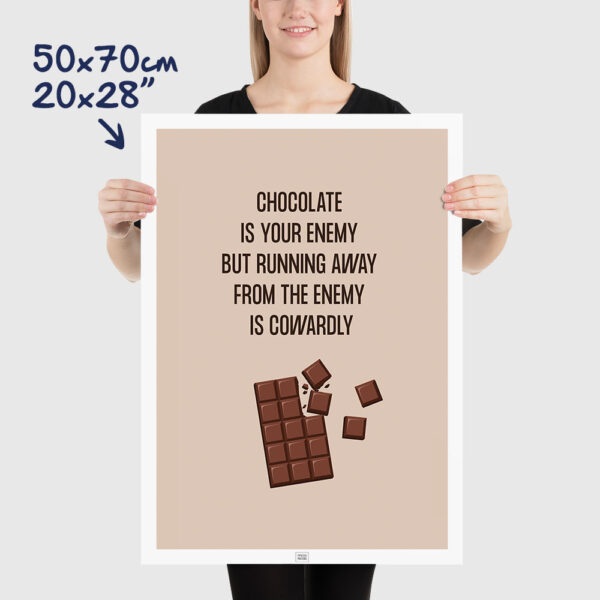 Funny Chocolate Poster size 50x70cm, 20x28"