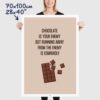 Funny Chocolate Poster size 70x100cm, 28x40"