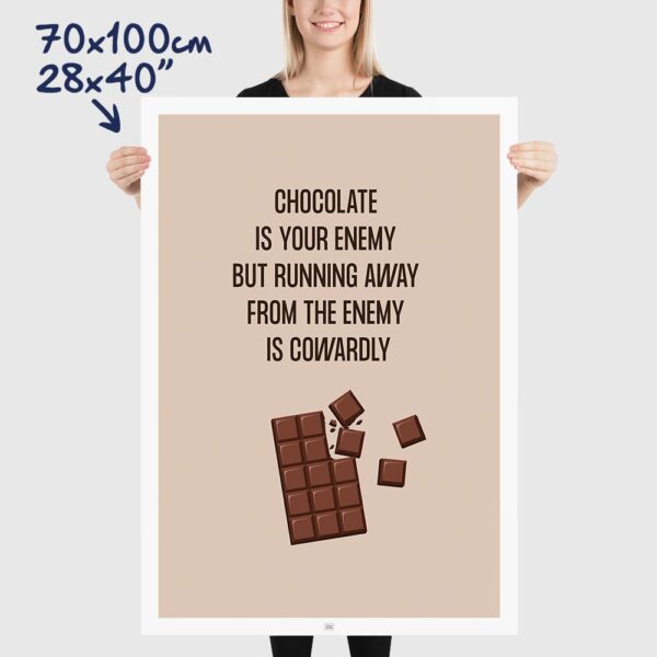 Funny Chocolate Poster size 70x100cm, 28x40"