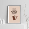 Funny Chocolate Poster light background