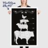 Meat Cuts Poster, a Butcher's Guide, size 70x100cm, 28x40"