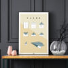 Origami plane poster dark background