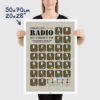 phonetic alphabet poster Morse Code Poster and nautical flags, size 50x70cm, 20x28"