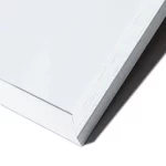 white wooden frame